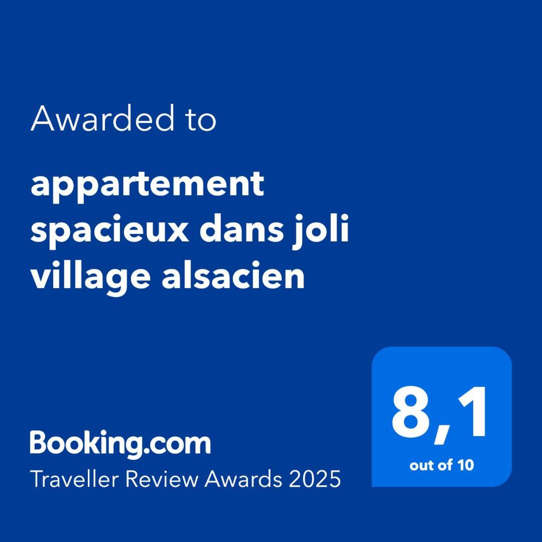 appartement spacieux dans joli village alsacien Châtenois Extérieur photo